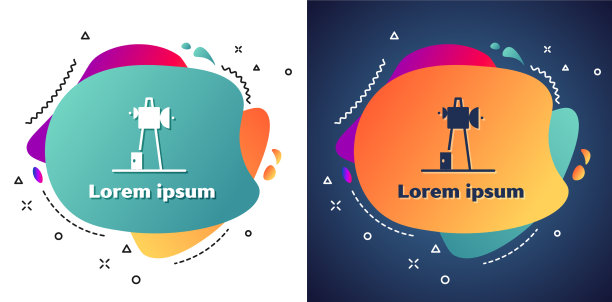 白色天线图标隔离在白色和蓝色图片下载