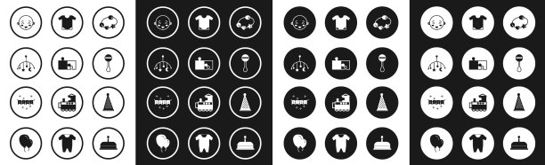 设置拨浪鼓婴儿玩具一块拼图婴儿床图片下载