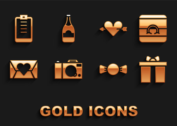 套照片，相机，结婚戒指，礼盒，领结图片下载