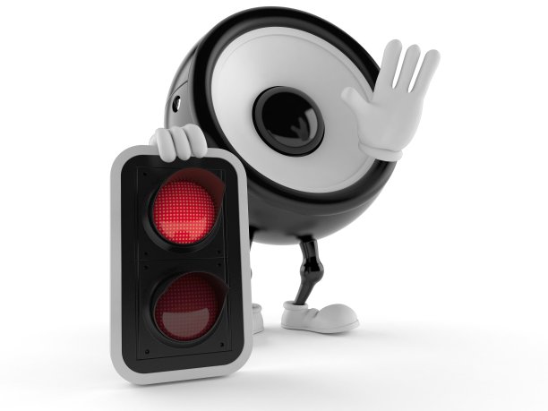 扬声器字符与红灯图片下载