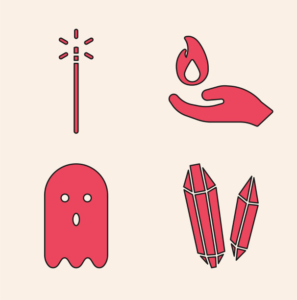 设置魔法石魔术棒手握火图片下载