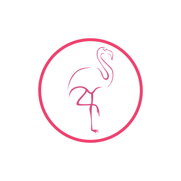 火烈鸟的标志图片下载