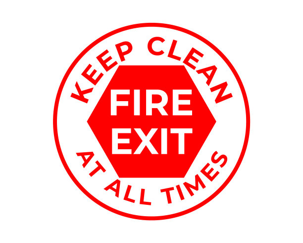 安全出口标志采用易于使用和印刷设计图片下载