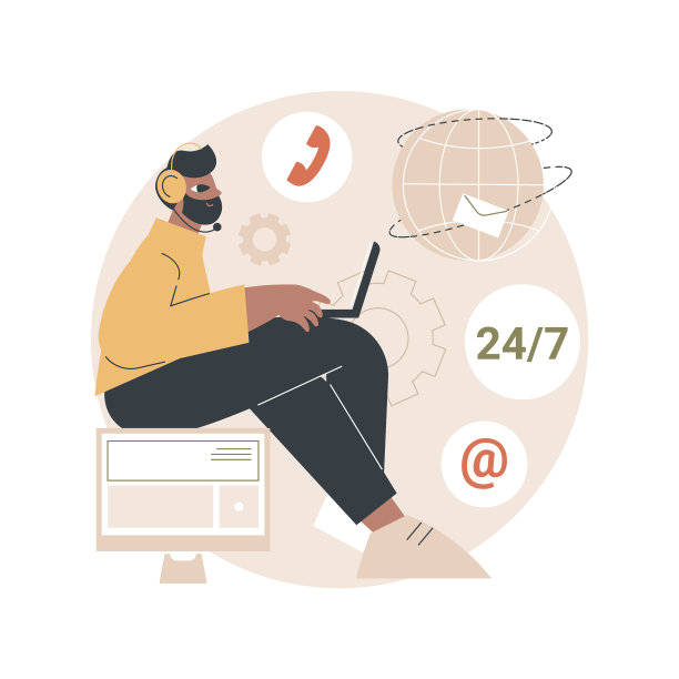 24为7服务抽象概念图片下载