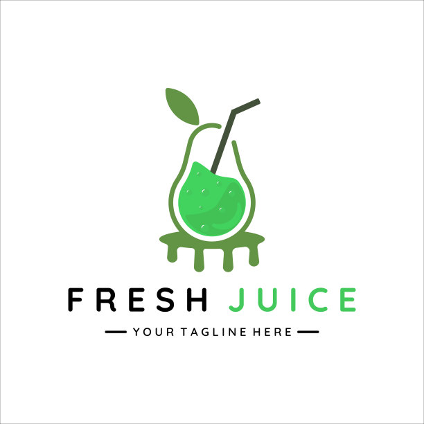 新鲜果汁标志模板图标设计图片下载