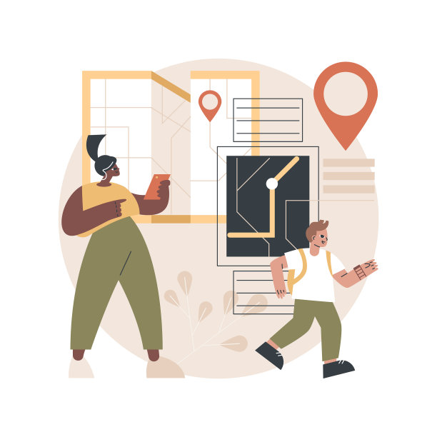 GPS儿童跟踪手表的抽象概念图片下载