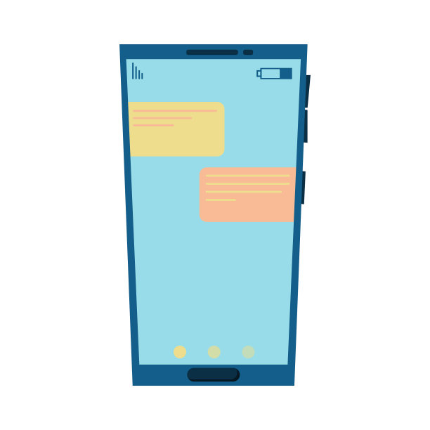 手机与新的消息提醒图片下载