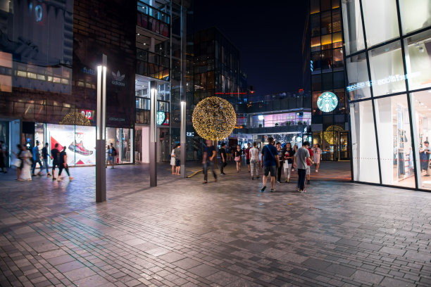 北京三里屯夜景图片下载