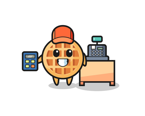 圈华夫饼的性格作为收银员图片下载