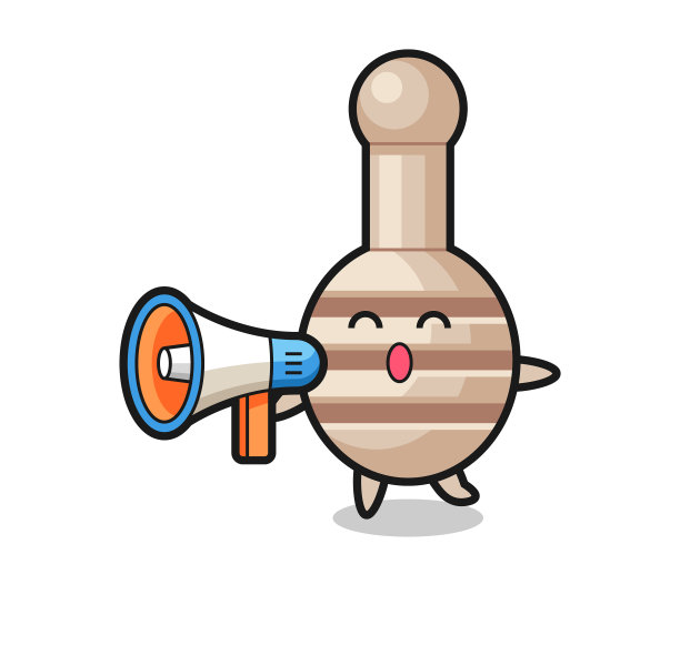 拿着扩音器的舀蜂蜜的角色图片下载