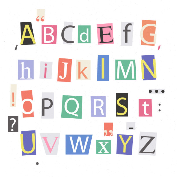 纸风格的勒索信图片下载