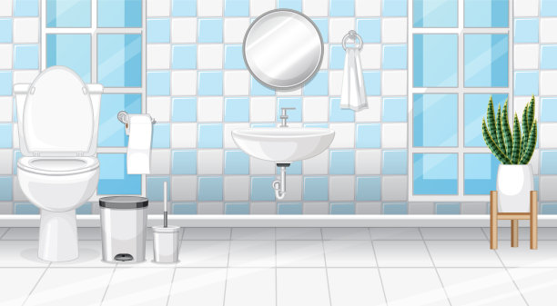 浴室内部设计与家具图片下载