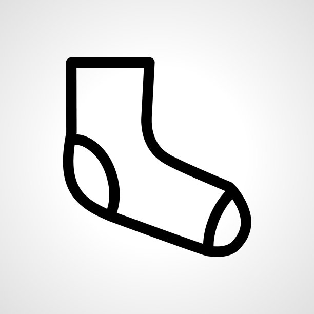 袜子线图标袜子线性轮廓图标图片下载