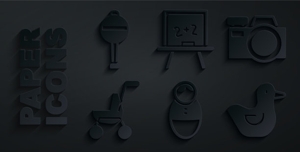 设置不倒锅娃娃玩具照片相机婴儿推车图片下载