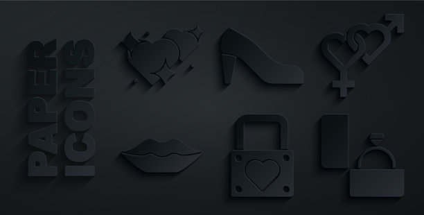 镶锁与心性笑唇钻石图片下载