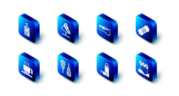 设置路标雪崩冬季两项步枪图片下载