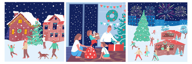 圣诞节组成组图片下载