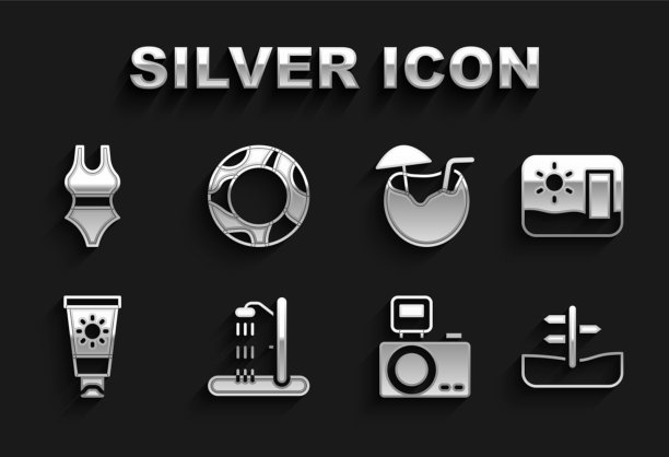 设置海滩淋浴旅行明信片道路交通图片下载