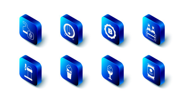 木桶瓶盖配啤酒包图片下载