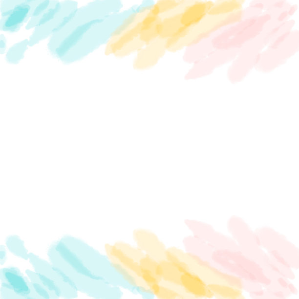 画绿色、橙色和粉红色，中间有空白图片下载