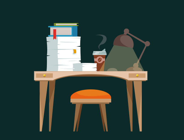 一张桌子，一把椅子，一台电脑图片下载