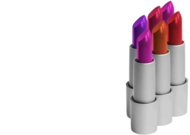 在白色背景上孤立的口红图片下载