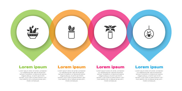设置仙人掌仙人掌在花盆异国热带植物图片下载