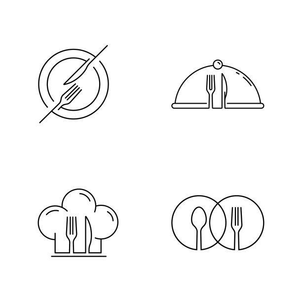 餐饮美食咖啡馆Logo模板图片下载