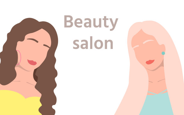 黑发和金发的女人美容院图片下载