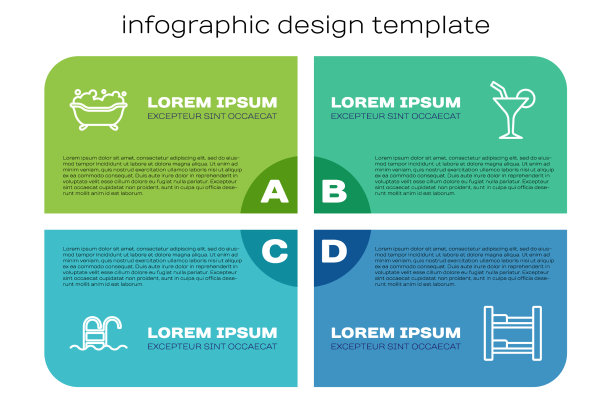 设线游泳池、浴缸、酒店客房、床图片下载