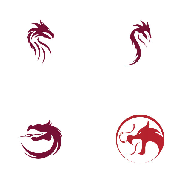 龙图标设计标志模板图片下载