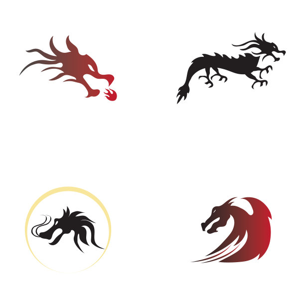 龙图标设计标志模板图片下载
