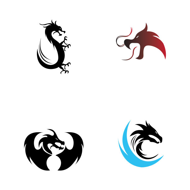 龙图标设计标志模板图片下载