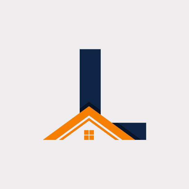 房地产首字母L房屋logo设计图片下载