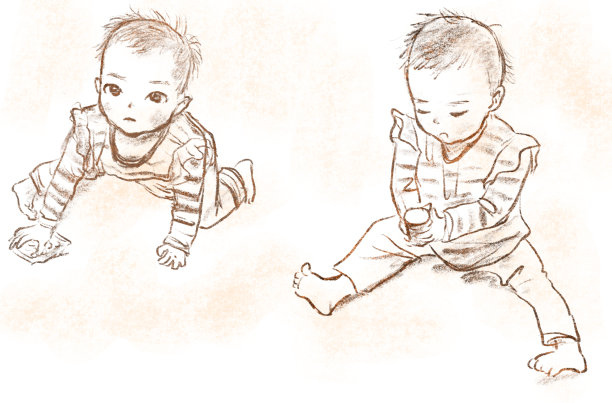 在婴儿玩耍或坐着的地方。图片下载