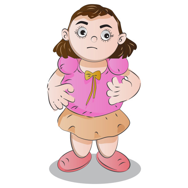 可爱女孩卡通人物图片下载
