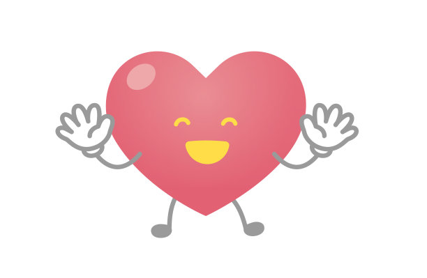 心形字符矢量插图(微笑)图片下载