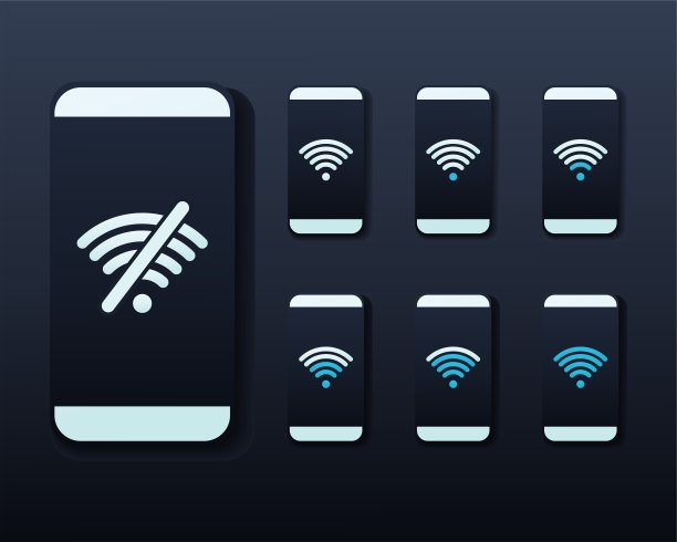 带WiFi信号的智能手机图片下载