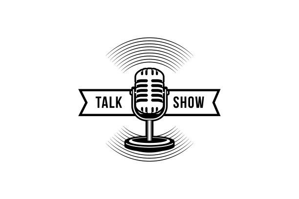 播客或歌手演唱卡拉ok标志与复古图片下载