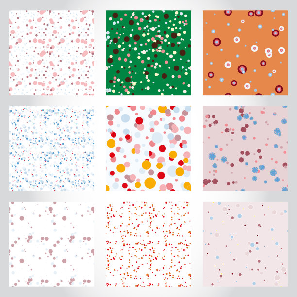 可爱的圆点无缝图案。几何背景。圆的形状。图片下载