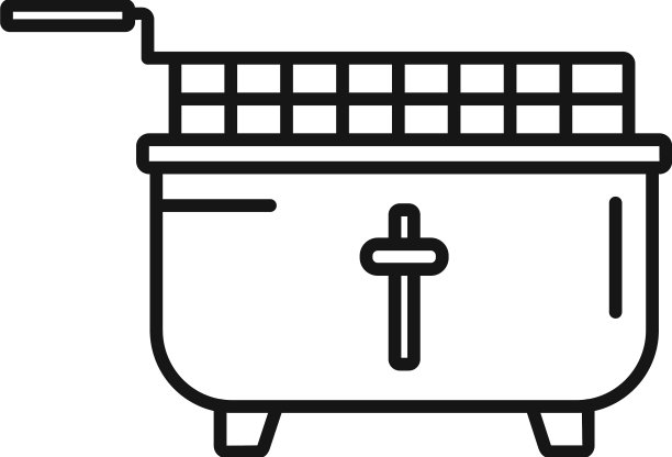 油炸锅烹饪图标图片下载