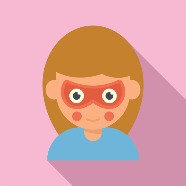 学校面具图标平孩子油漆图片下载