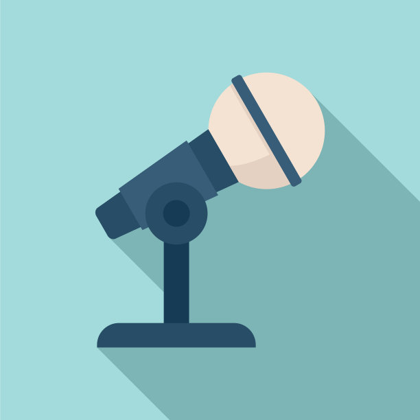 流麦克风图标平面直播视频图片下载