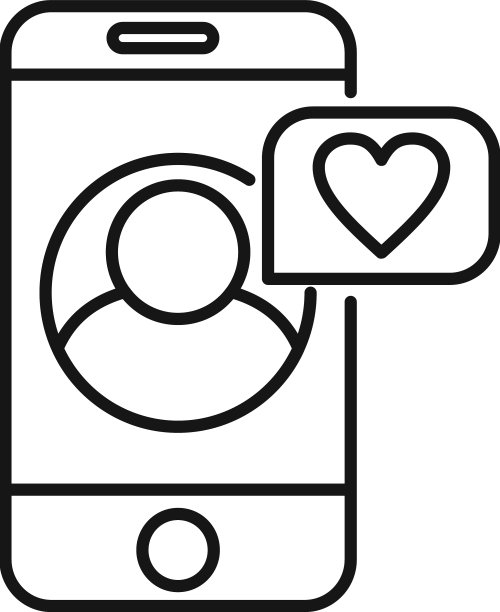 信任电话通话图标大纲伙伴图片下载