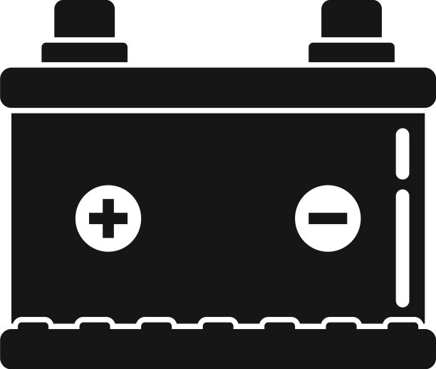 新款汽车电池图标简单充满能量图片下载