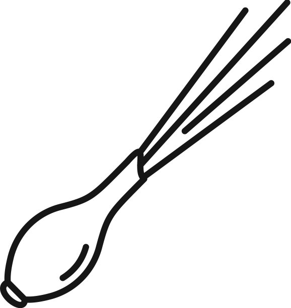 韭菜大蒜图标勾勒出中国葱图片下载