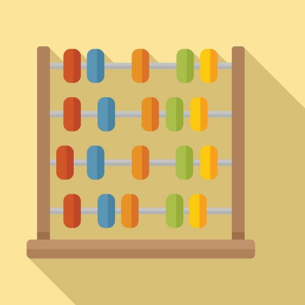 算术算盘图标平数学图片下载