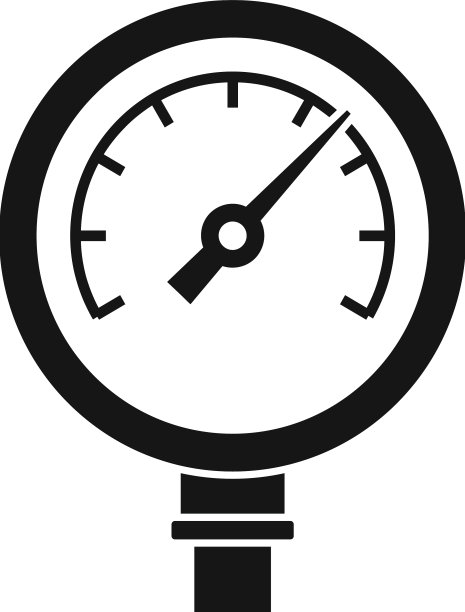 测量压力表图标简单气体压力图片下载