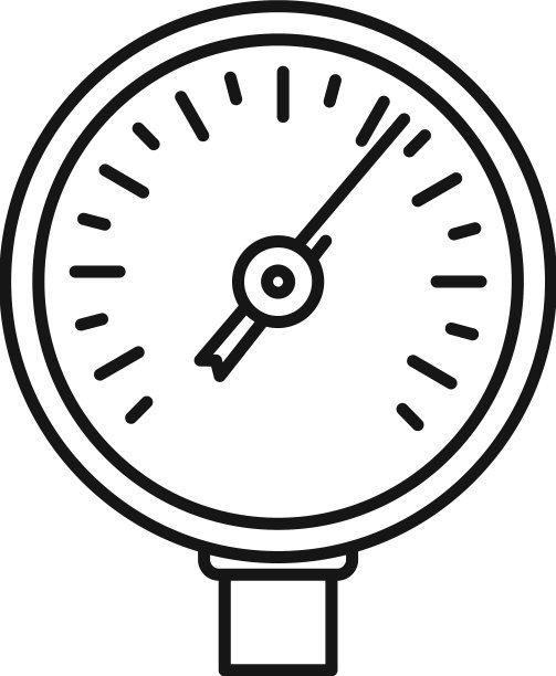空气压力计图标轮廓气体压力图片下载