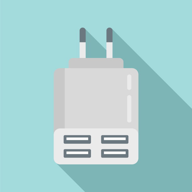 电源充电器图标扁平电池充电图片下载